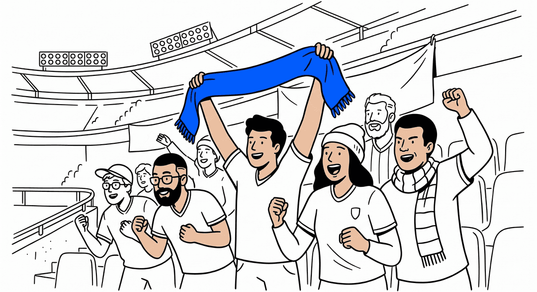 Aficionados en el estadio
